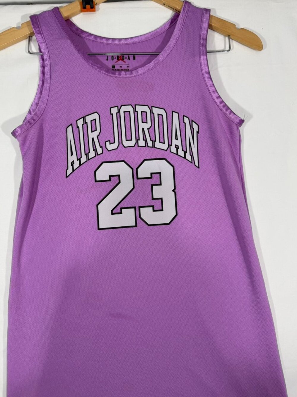 Air Jordan 23 Jersey Dress Girls XL 13-15 Purple Basketball Mesh Jumpman Nike - Picture 5 of 8